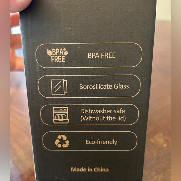 Glass Water Bottle - Picture 3 of 5